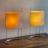 Pair of large "Gala" lamps by Paolo Rizzato, 1970s