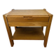 Pair of bedside tables in solid elm attributed to SIMAT, years