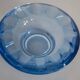 Blue Glass Ashtray Bowl Rosice Mid-Century, Czech Republic, 1970s