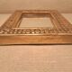 François Lembo mirror in golden ceramic
