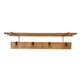 Vintage Scandinavian teak coat rack