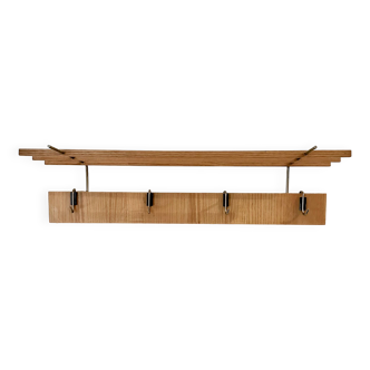 Vintage Scandinavian teak coat rack