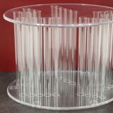 Table vintage en lucite 1970s