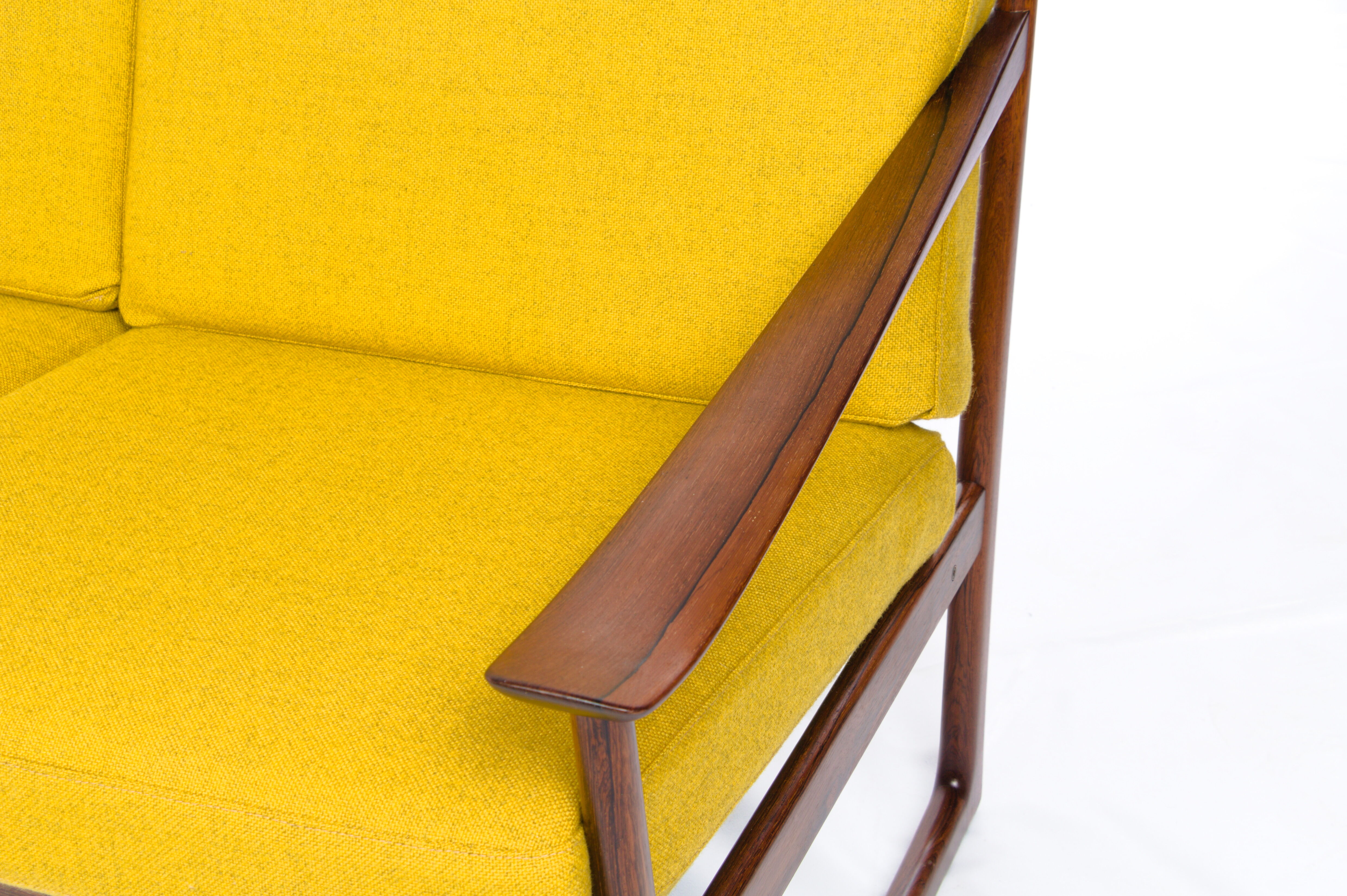 Sofa, armchairs, and table by Peter Hvidt for France & Son