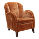 Vintage velvet armchair design Italy 1940s-1950s