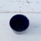 Mug en céramique bleu émaillé à coulures