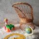 Wicker armchair for children emmanuelle style