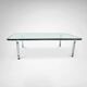 T112 steel and glass coffee table by Horst Bruning for Kill International