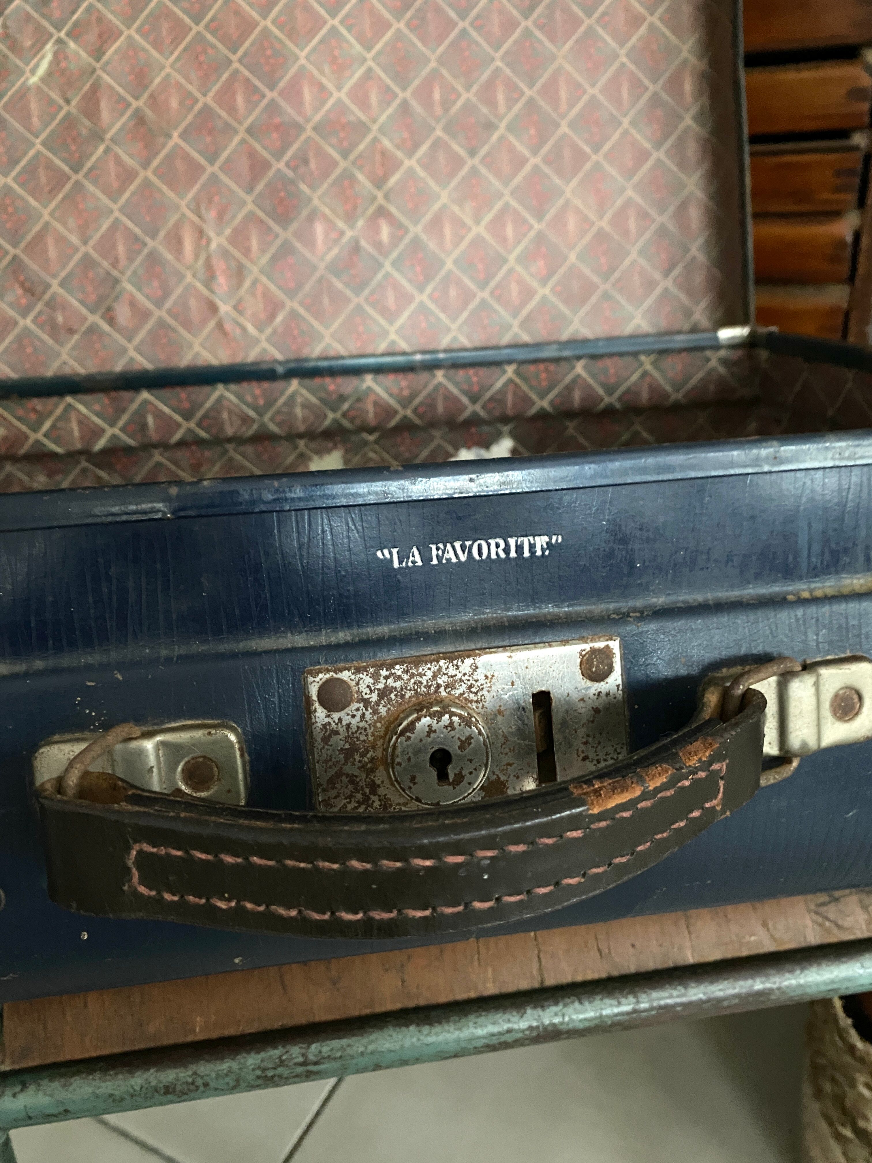 Old vintage suitcase