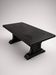 Wooden table with a black patina and two extensions – 180 to 260 cm