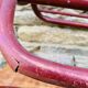 Antique curved wooden wall coat rack