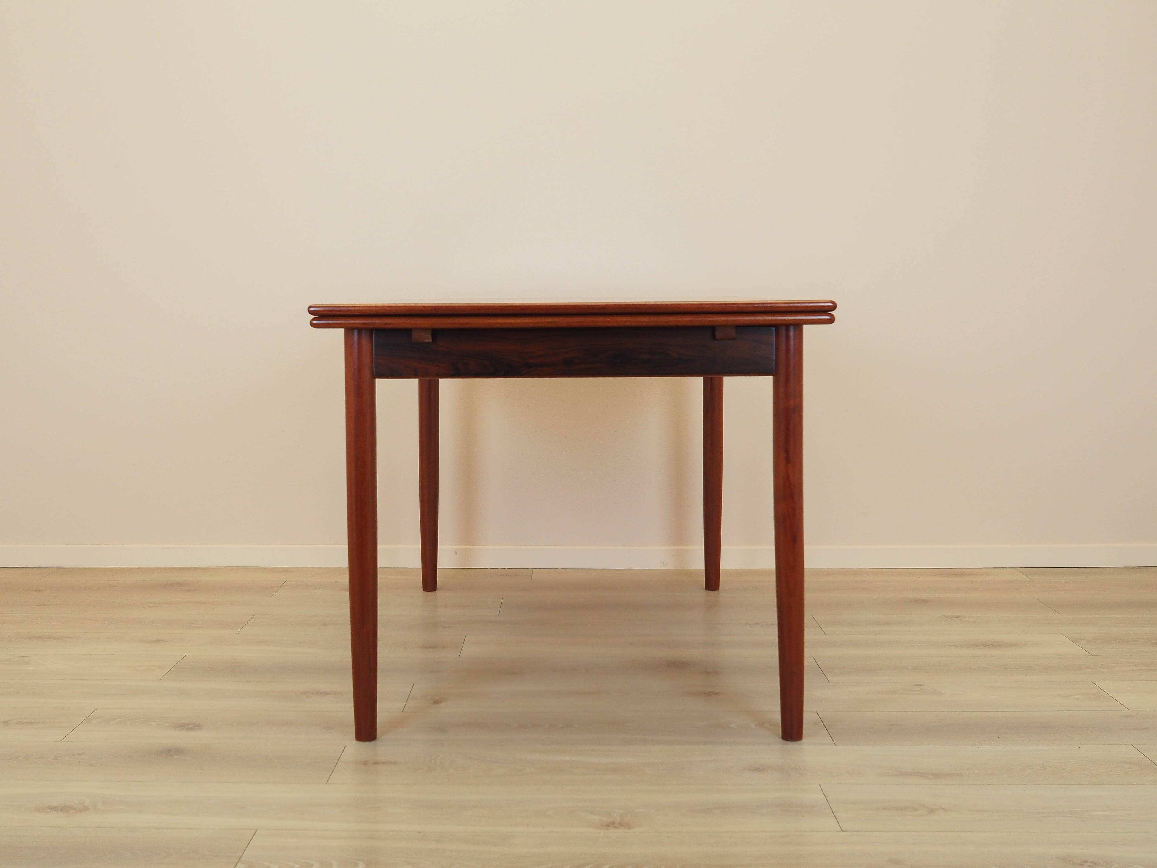 Rosewood table, Danish design, 1970s, made in Denmark