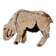 Wooden sheep, farm animals, antique toy