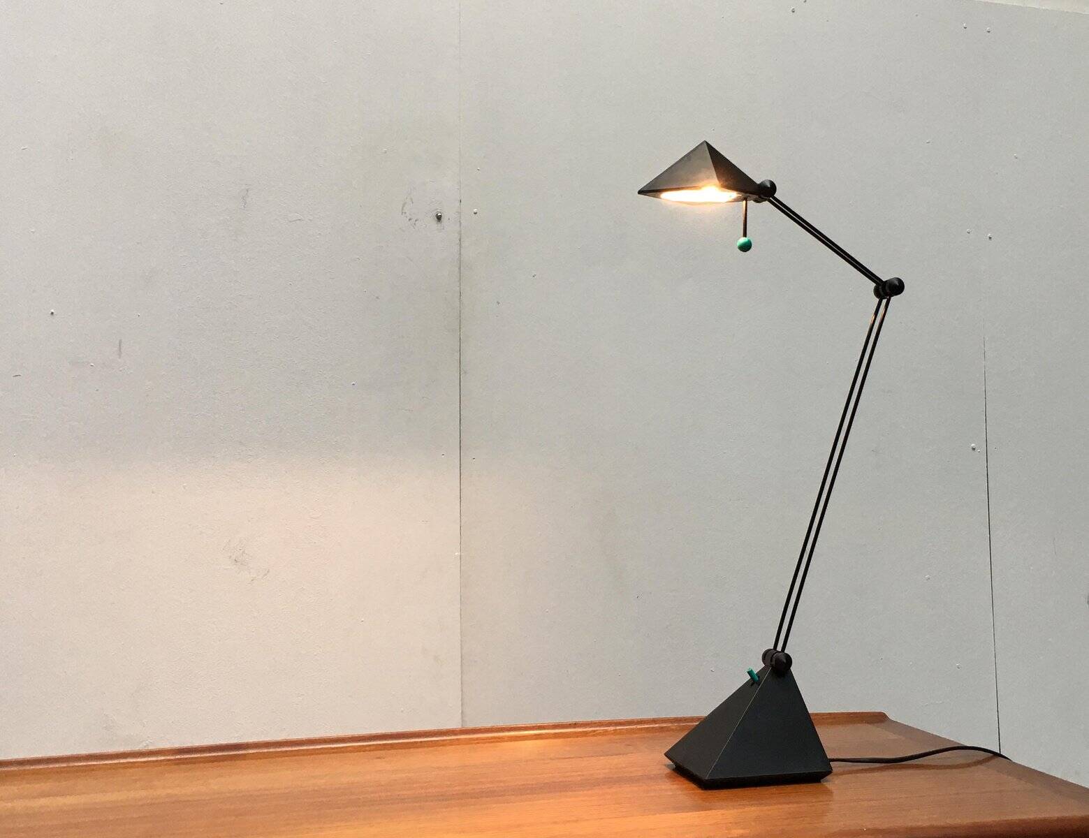 Vintage German postmodern table lamp by Lungean + Pellmann for Brilliant Leuchten