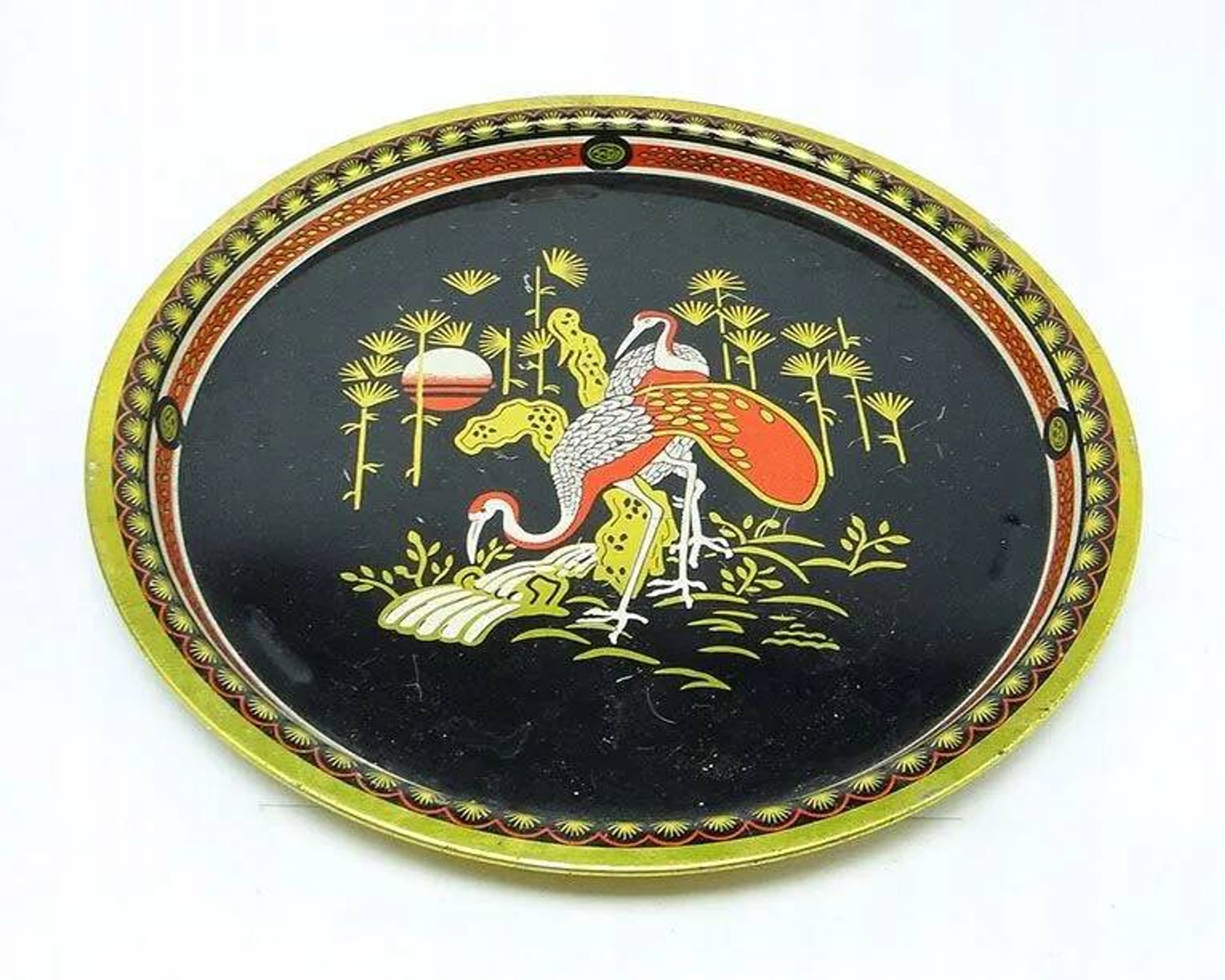 D7Z USSR Soviet tray with cranes PRL