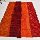 Red & orange tones vintage rug, 163x240 cm