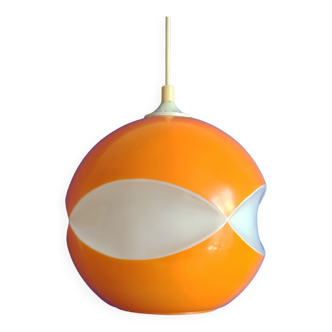 Vintage space age pendant lamp with abstract pattern