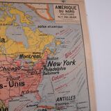 Map vidal-lablache North America