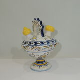 Gargoulette/Glazed terracotta jug/vintage/pitcher