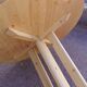 Table ronde en pin mobilier Les Arcs