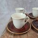 Set of 6 vintage cups and saucers – Saint-Amand & Sarguemines