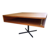 Beautiful 1960s/70s Scandinavian design coffee table with teak veneer Paulin???guar