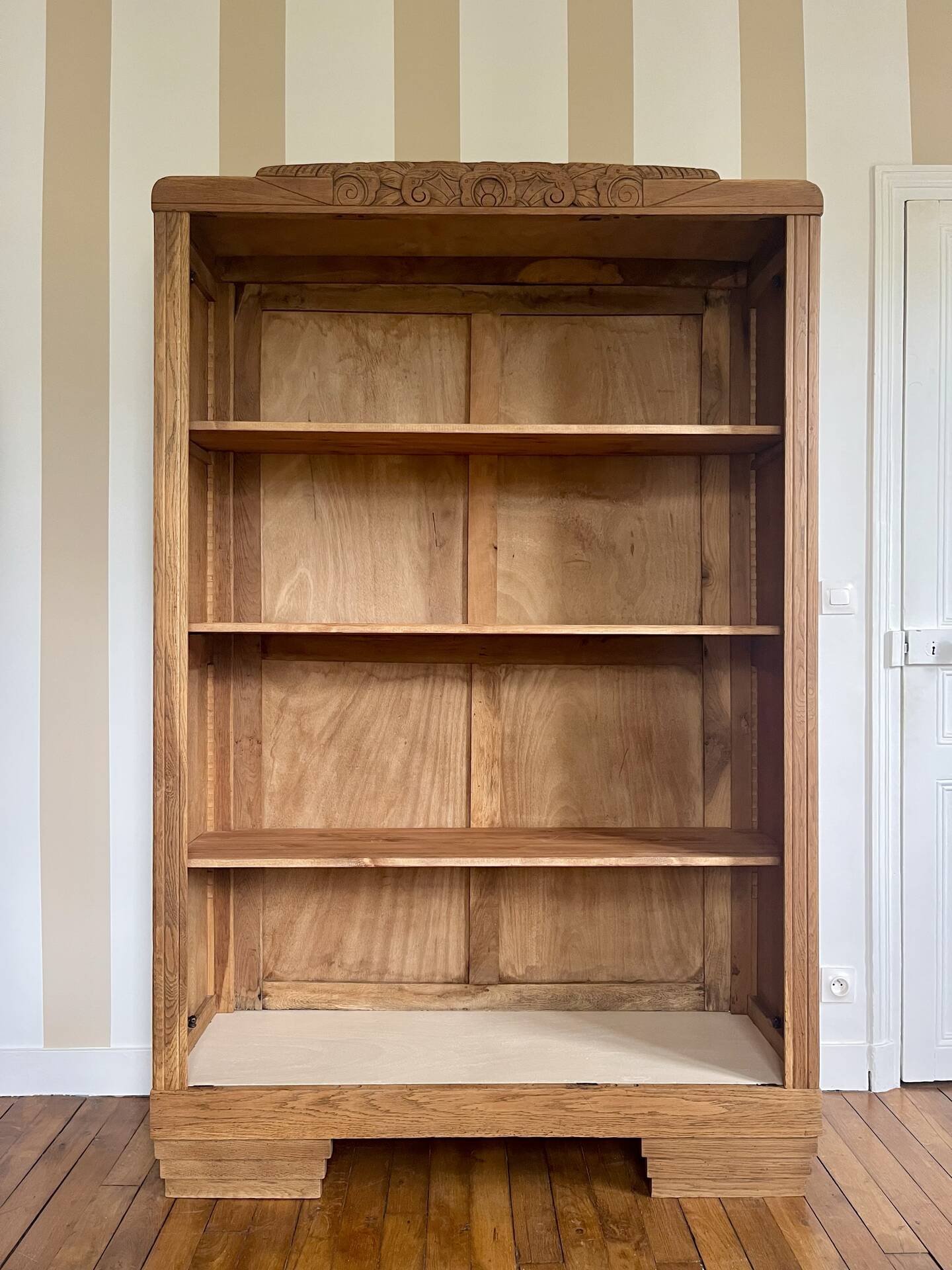 Art Deco library in solid oak