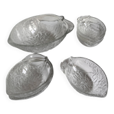 Saladier citron en verre