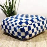 Pouf marocain-pouf à carreaux personnalisé-pouf marocain berbère