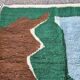 Medium wool rug size 100 x 200 cm