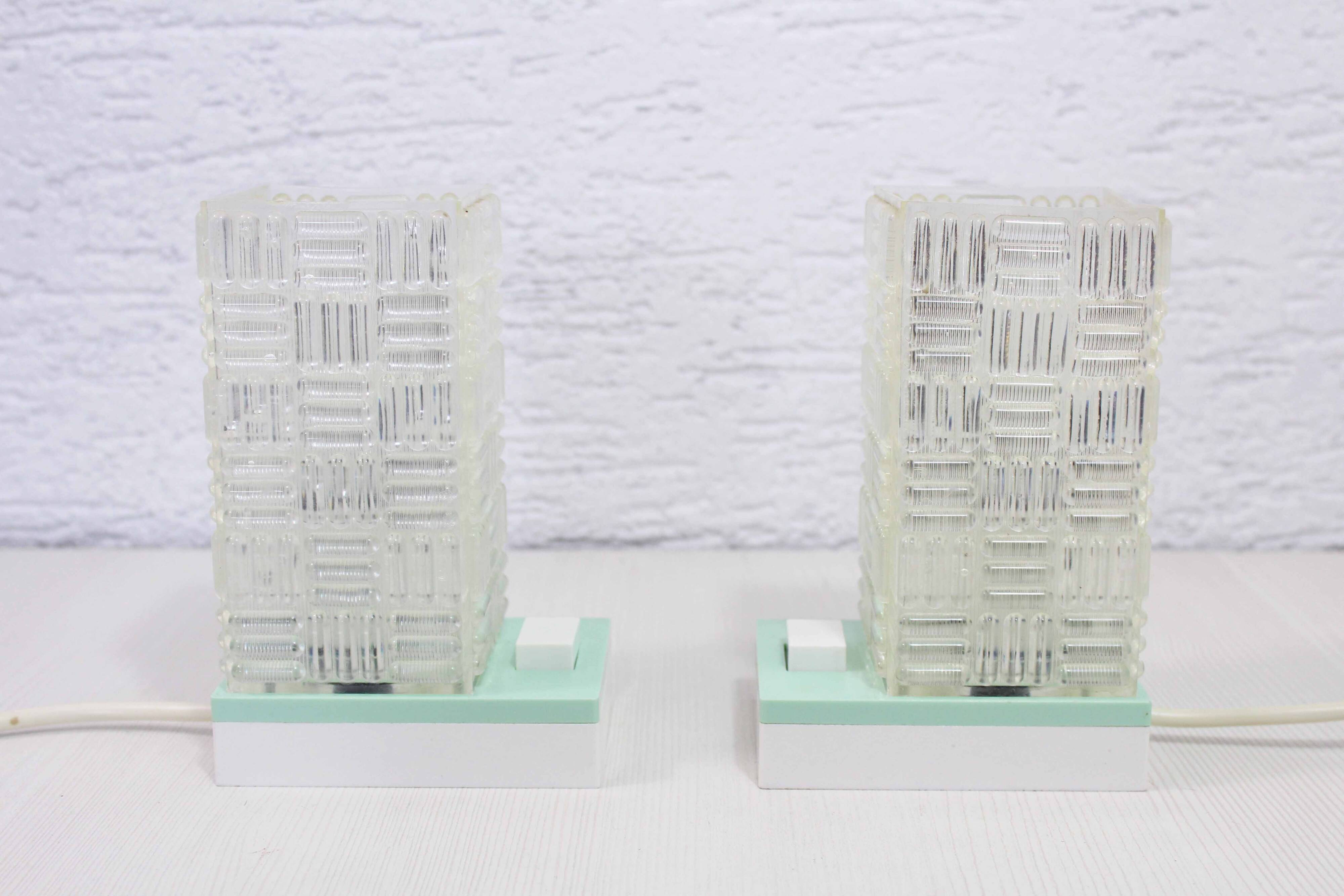 Paire de lampes de chevets vintage
