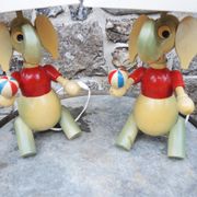 Lampes à poser en bois elephant pour enfant