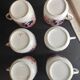Antique Adderley & Co Lisbon pattern bon china set of 6 tea cups