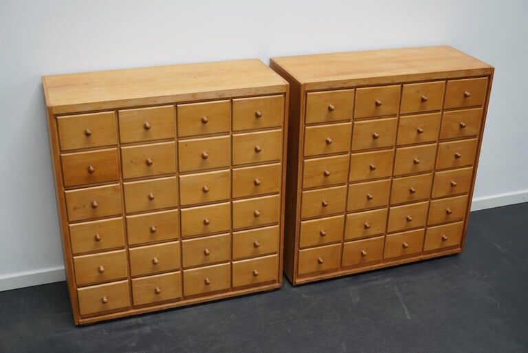 Pair of furniture from a 20th century Dutch apothecary