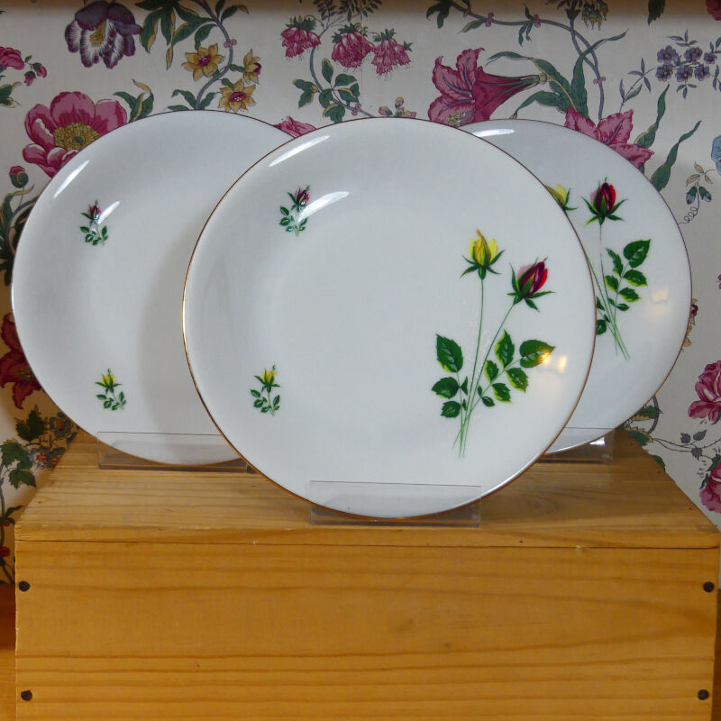 Vintage Bavaria Dessert Plates - Antique Dessert Plates