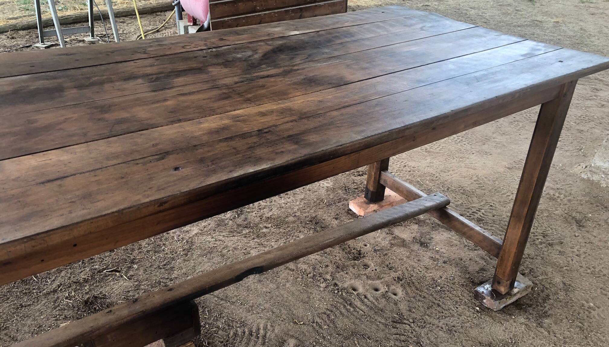 Table d'atelier vintage