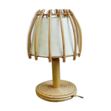 60s wicker lamp