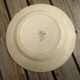 Plate old Terre de Fer Creil and Montereau Collection English