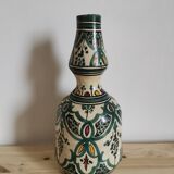 Vintage enamelled vase signed safi