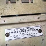 Telephone black bakelite littré