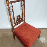 Pray-god wooden chair at assisi carpet in velvet 19th century