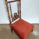 Pray-god wooden chair at assisi carpet in velvet 19th century