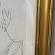 Lithographie, profil, Jean Cocteau