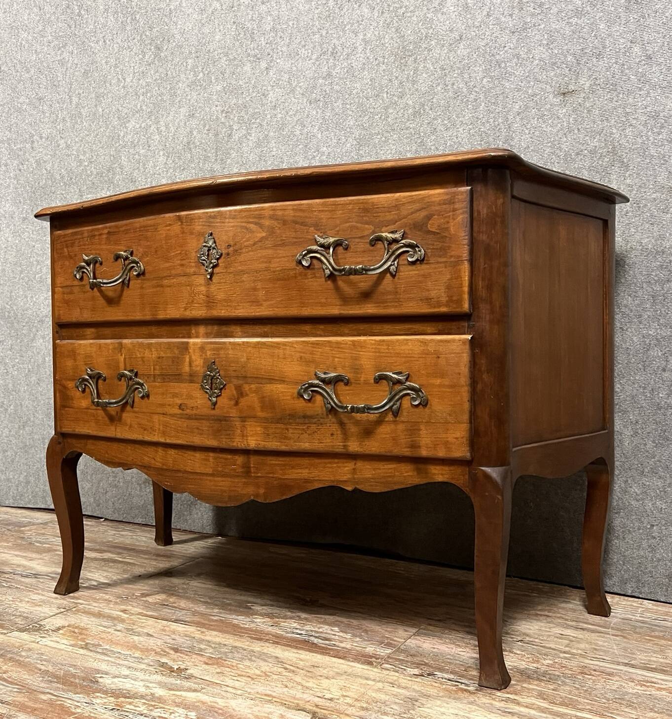 Louis XV style solid wood chest of drawers circa 1880