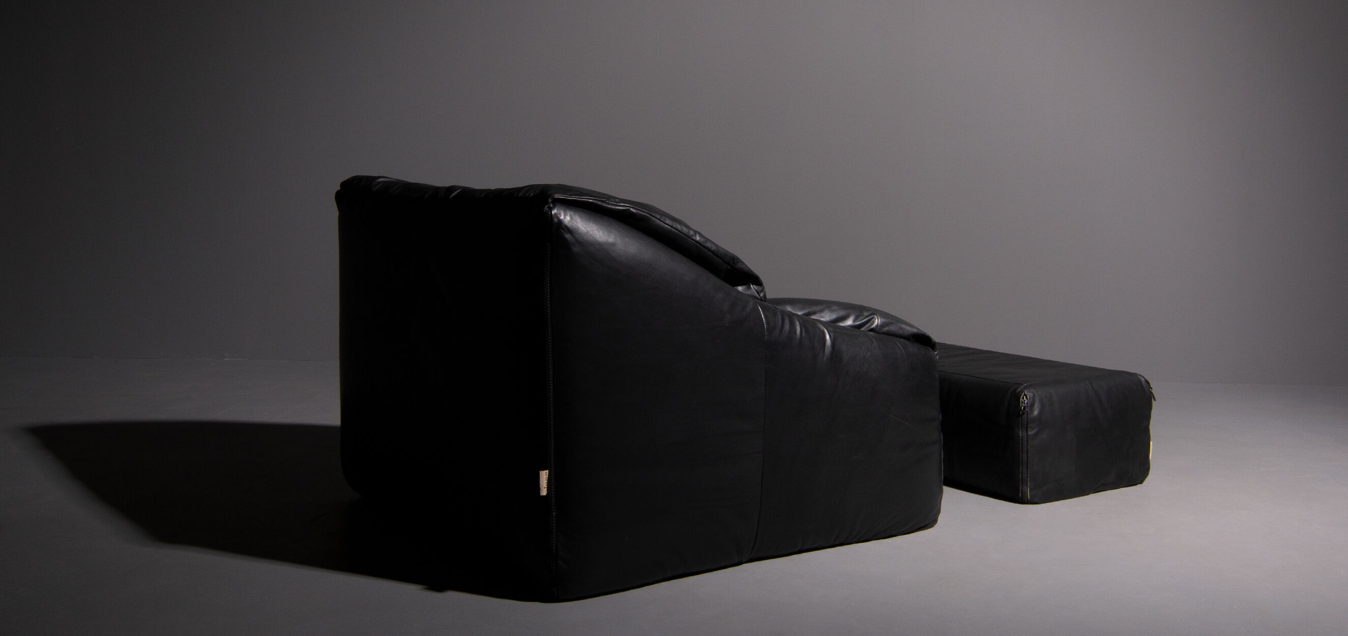Armchair and Ottoman Cinna model Plumy made for Ligne Roset