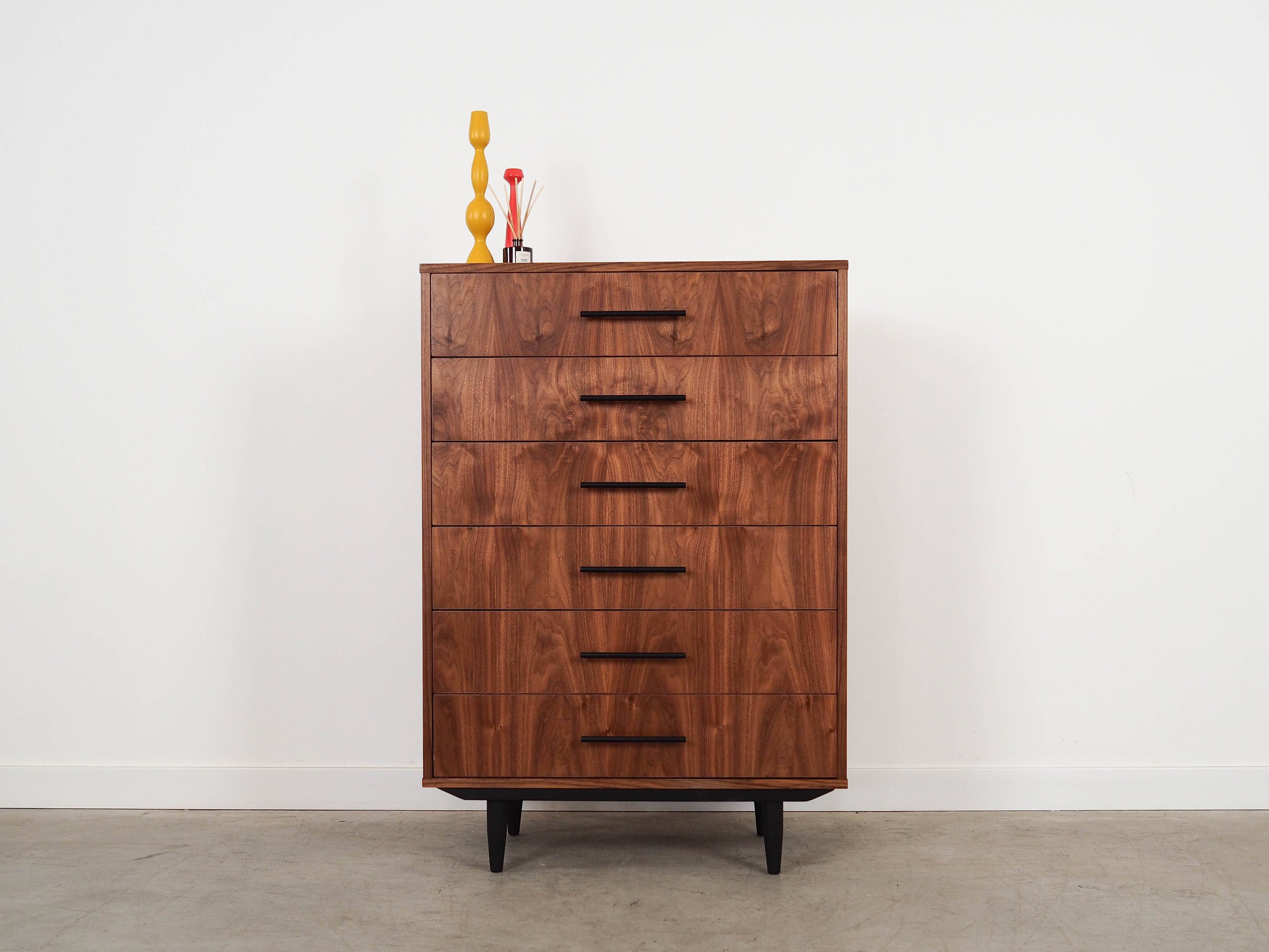 Walnut chest of drawers, Scandinavian design