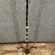 Vintage floor lamp foot in iron, glass and gilded brass circa 1950