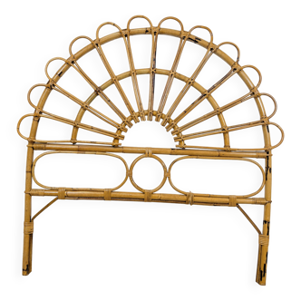 Vintage rattan headboard
