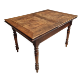 Extendable dining table elm wood