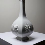 Small Meissen reproduction vase, 1715-1720, by Sheffield & Haviland, Limoges